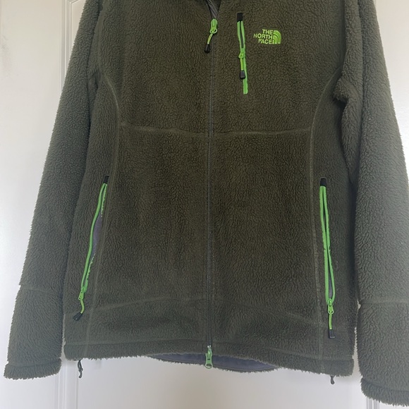 Green The North Face fleece - Picture 5 of 6